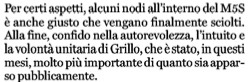 Bettini su Grillo